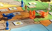 Australia - Spielfiguren im Brettspiel von Michael Kieling und Wolfgang Kramer