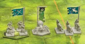 Figuren aus dem Fantasy-Brettspiel Battlelore