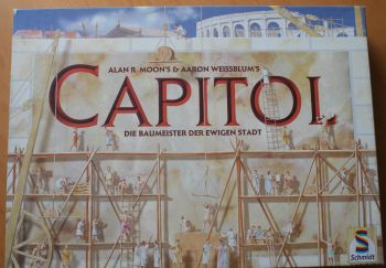 Capitol  - Brettspiel, Bauspiel, Mehrheitenspiel von Alan R. Moon & Aaron Weissblum