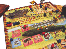 Spielplan von Caylus - Strategiespiel vom Ystari-Verlag