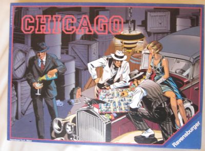 Chicago - Brettspiel, Mafiaspiel, Ganovenspiel, Mehrheitenspiel von Big Bad Wolf SA erschienen bei Ravensburger Chicago - Brettspiel, Mafiaspiel, Ganovenspiel, Mehrheitenspiel von Big Bad Wolf SA