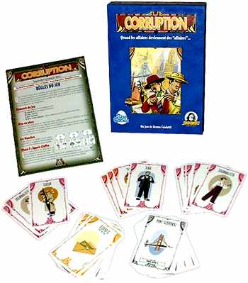 Corruption - Kartenspiel von Bruno Faidutti erschienen bei Eurogames Descartes Corruption - Kartenspiel von Bruno Faidutti