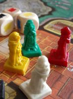 Spielfiguren aus Das Geheimnis der Abtei