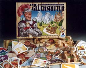 Die Glücksritter - Karten-Brettspiel von Klaus Kreowski erschienen bei Schmidt Spiele Die Glücksritter - Karten-Brettspiel von Klaus Kreowski