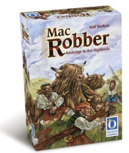 Mac Robber - Karten-Brettspiel / Brettspiel von Ralf Burkert erschienen bei Queen Games Mac Robber - Karten-Brettspiel / Brettspiel von Ralf Burkert