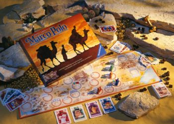 Auf den Spuren von Marco Polo - Karten-Brettspiel von Reiner Knizia