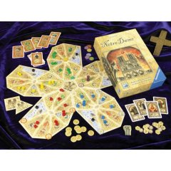 Spielmaterial von Notre Dame - Brettspiel von Stefan Feld