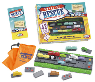 Roadside Rescue / Tatüüü... - Solitärspiel / Schiebepuzzle von Nob Yoshigahara erschienen bei ThinkFun Roadside Rescue / Tatüüü... - Solitärspiel / Schiebepuzzle von Nob Yoshigahara