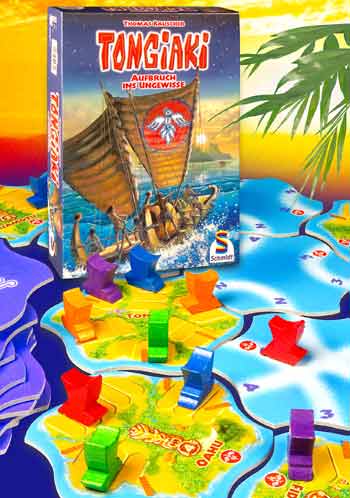 Tongiaki - Legespiel von Thomas Rauscher erschienen bei Schmidt Spiele Tongiaki - Legespiel von Thomas Rauscher