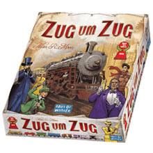 Zug um Zug - Brettspiel von Alan R. Moon erschienen bei Days of Wonder Zug um Zug - Brettspiel von Alan R. Moon